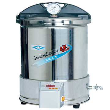上海三申手提式不銹鋼壓力蒸汽滅菌器（定時數控）YX280/15