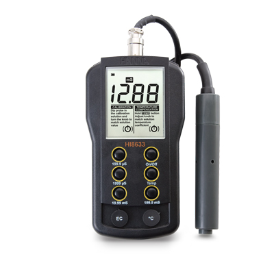 哈納微電腦電導率EC測定儀HI8633