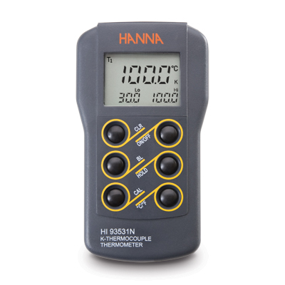 哈納具有背景燈和校準(zhǔn)功能寬范圍溫度測(cè)定儀HI93531N